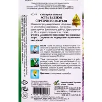 Семена цветов Астра Баллюн  серебристо-голубая 30 шт
