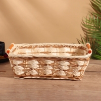 Корзина плетеная 30x22x11 см, ротанг
