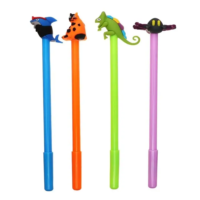 Ручка - прикол гелевая Calligrata &laquo;Зверушки&raquo;, МИКС