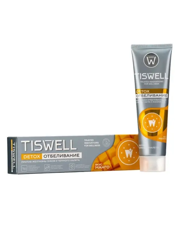 Зубная паста Энзимная, отбелив с каолином, со вкусом манго 110 гр.