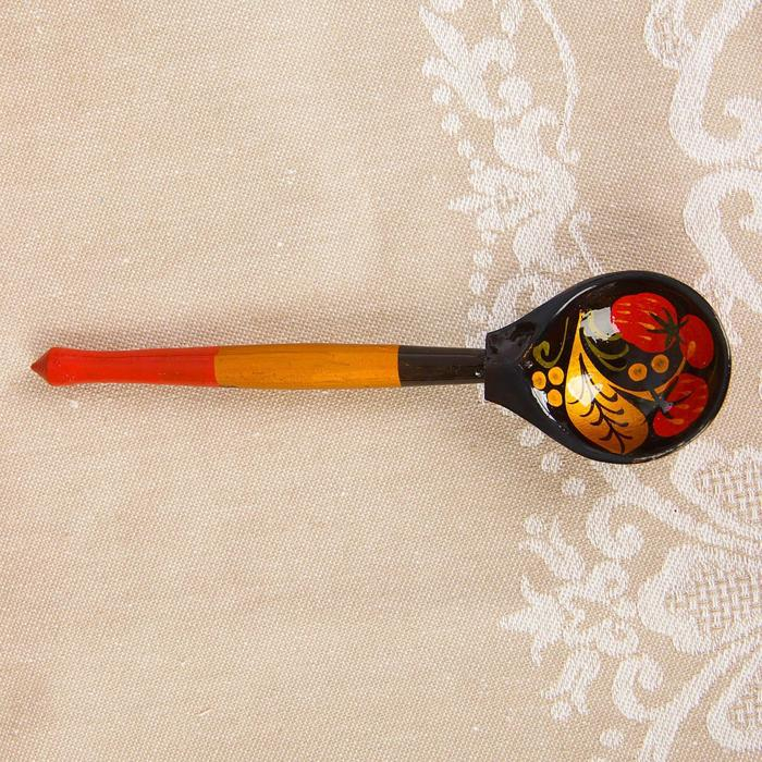 Набор &laquo;Розетка с ложкой&raquo;, 10&times;4&times;10 см, хохлома