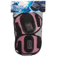 Защита роликовая ONLYTOP, р. S, цвет розовый