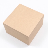 Коробка складная, крышка-дно, крафт, 30 х 30 х 20 см