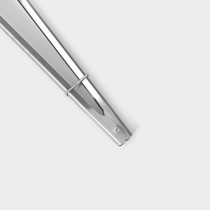 Щипцы кухонные Доляна &laquo;Лист&raquo;, 33 см, цвет серебристый