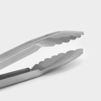 Щипцы кухонные Доляна &laquo;Лист&raquo;, 17,5 см, цвет серебристый