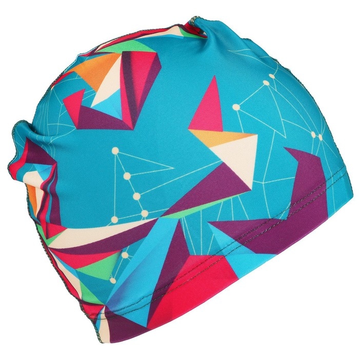 Шапочка для плавания взрослая ONLYTOP Swim, тканевая, обхват 54-60 см