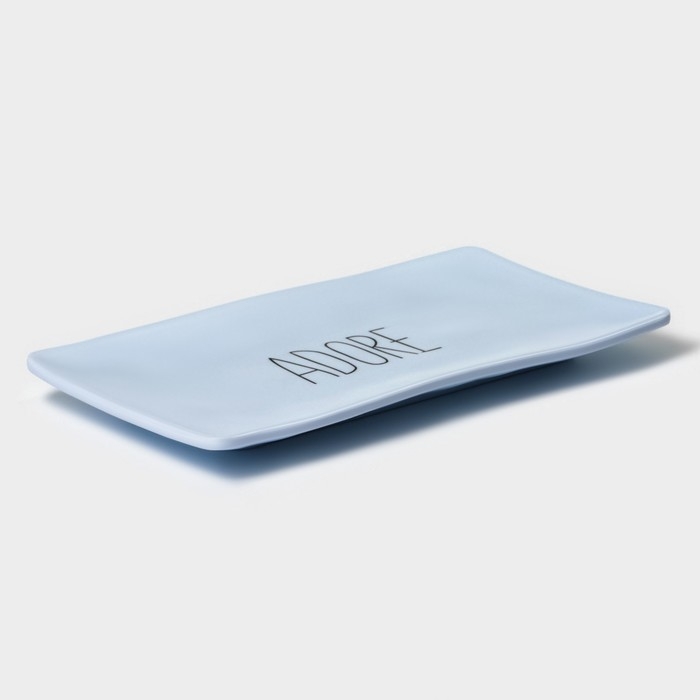 Блюдо &laquo;Белый Восток&raquo;, 25,5&times;15&times;2 см, цвет белый