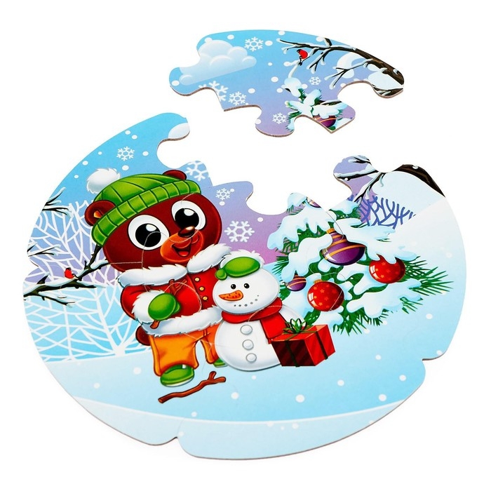 Пазлы-лото &laquo;Времена года&raquo;, двухсторонние, 5 пазлов, 30  деталей