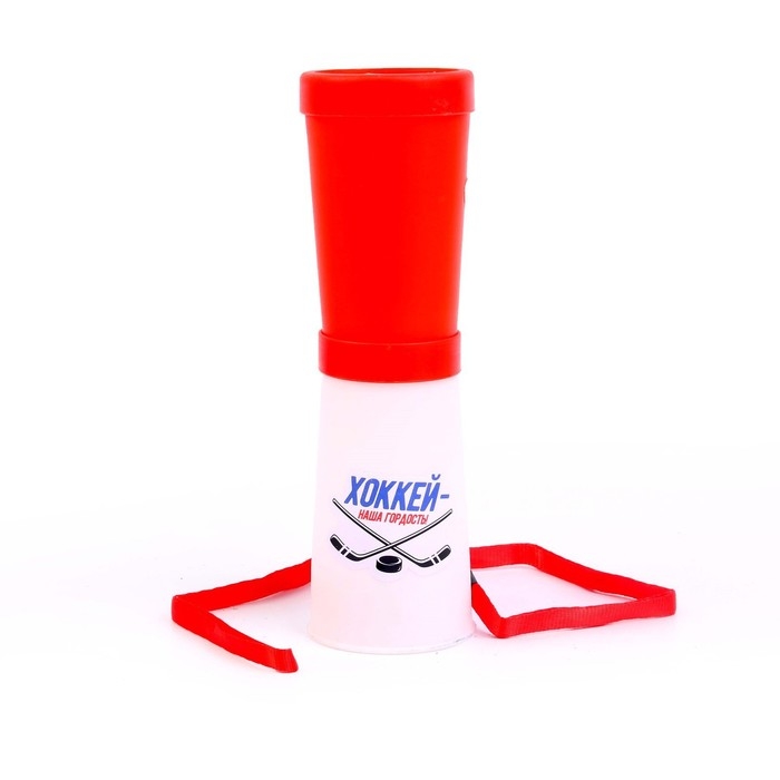 Свисток-гуделка болельщика &laquo;Хоккей &mdash; наша гордость!&raquo;, 17 см, цвета МИКС