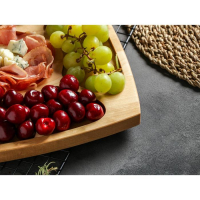 Менажница квадратная Доляна, 28&times;28&times;1,8 см, 5 секций, берёза