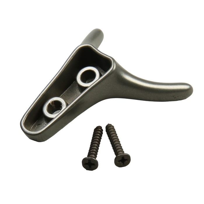 Крючок мебельный CAPPIO YAK, двухрожковый, графит