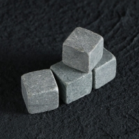 Камни для виски в деревянной шкатулке &laquo;Мужик 100%&raquo;, 4 шт