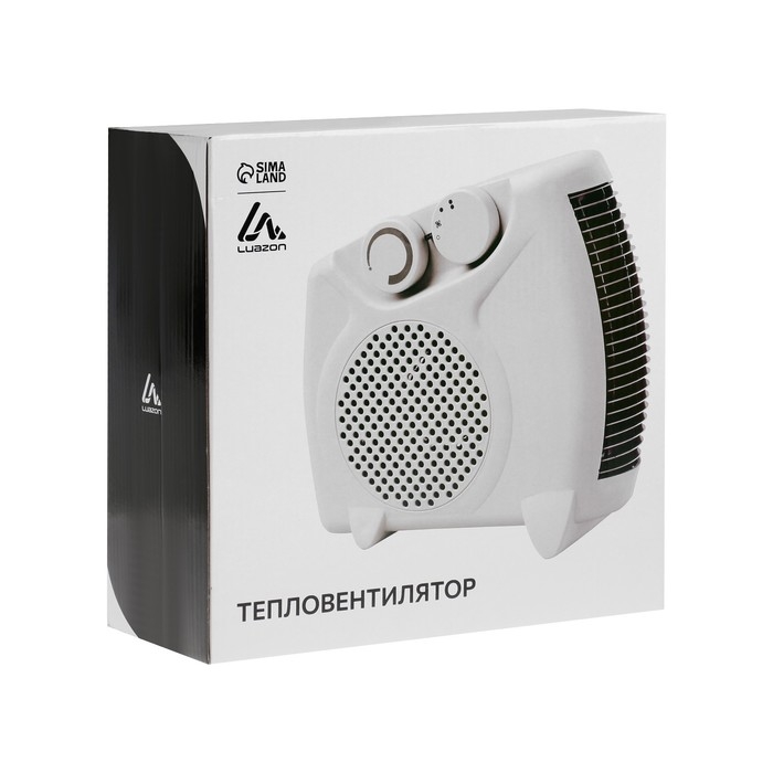 Тепловентилятор Luazon LTO-05, напольный, 2000 Вт, 2 режима, до 20 м&sup2;, белый