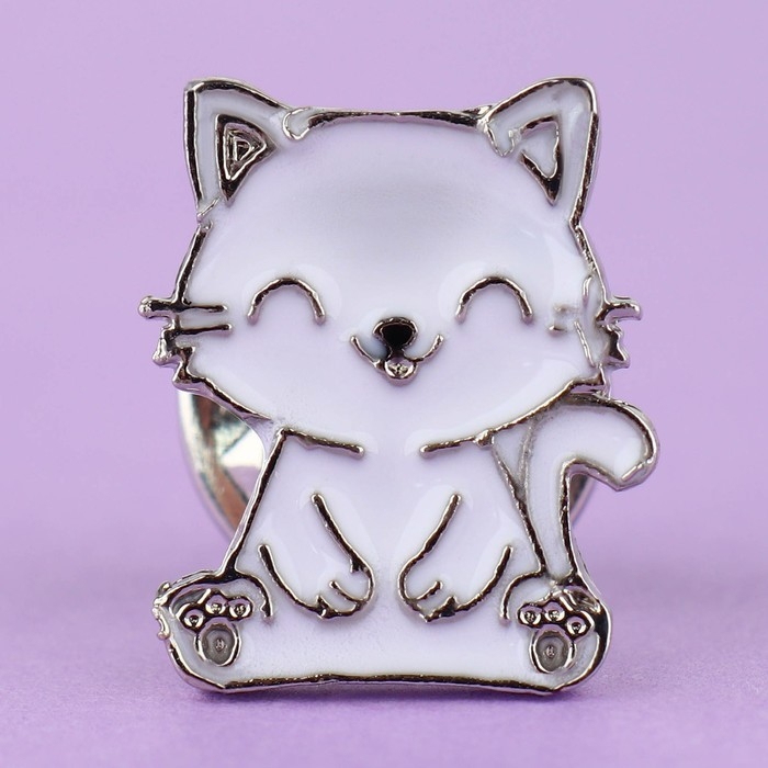 Значок металлический &laquo;Котик&raquo; 2,2 х 1,6 см