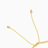 Браслет "Виколия" длина 16 см, цв. бежевый, золотистый