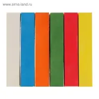 Мелки цветные для асфальта 6 штук "АЛГЕМ", квадратные