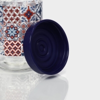 Банка стеклянная для сыпучих продуктов &laquo;Мозаика&raquo;, 660 мл