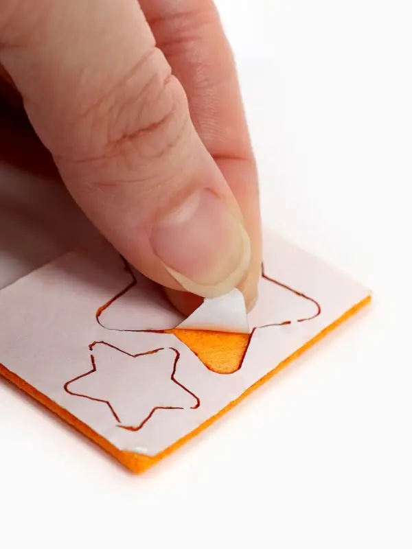 Вышивка по фетру "Медвежонок", 20,5*20,5 см, цвет желтый