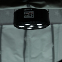 Садовый светильник на солнечной батарее &laquo;Прожектор&raquo;, 13 &times; 6 &times; 13 см, 6 LED, пульт ДУ, свечение RGBW