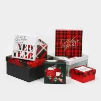 Набор подарочных коробок 6в1 &laquo;Тепла и уюта&raquo;, 10 х 10 х 6 - 20 х 20 х 11 см, Новый год