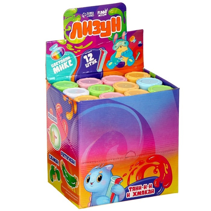 Лизун - слайм &laquo;Колба&raquo;, цвета МИКС