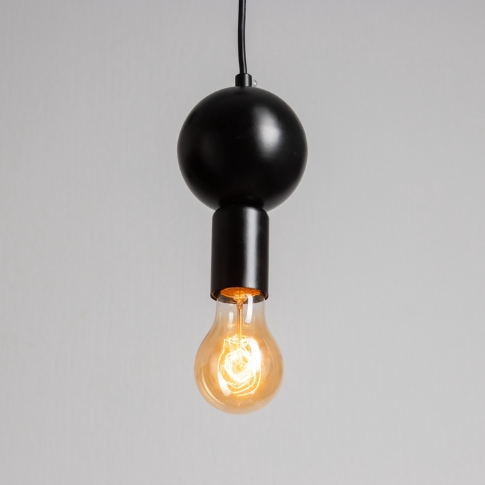 Светильник "Антикс" Е27 40Вт черный золото 10х10х27см