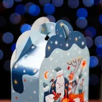 Подарочная новогодняя коробка &laquo;Фантазия&raquo; в зелёном, упаковка, 11.1&times;5.8&times;20.5 см