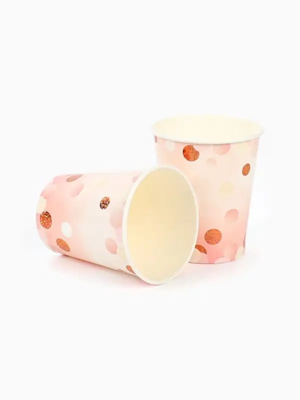 Стакан бумажный одноразовый &laquo;Розовая дымка&raquo;, 250 мл, 6 шт