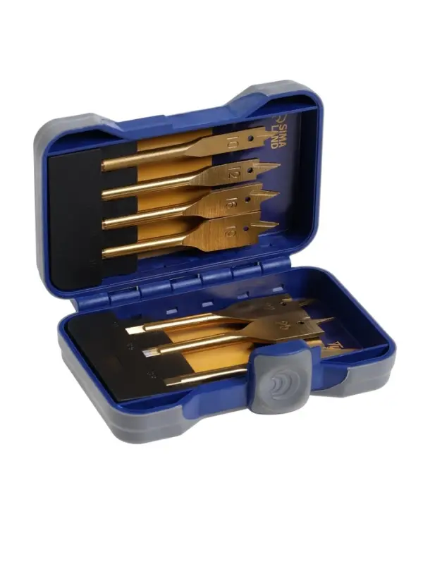 Набор сверл перовых ТУНДРА, Tin, шестигранный хвостовик, 10-12-16-19-22-25-32 мм, 7 шт.