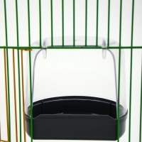 Купалка для птиц, внешняя 12 х 9 х 11 см, серая