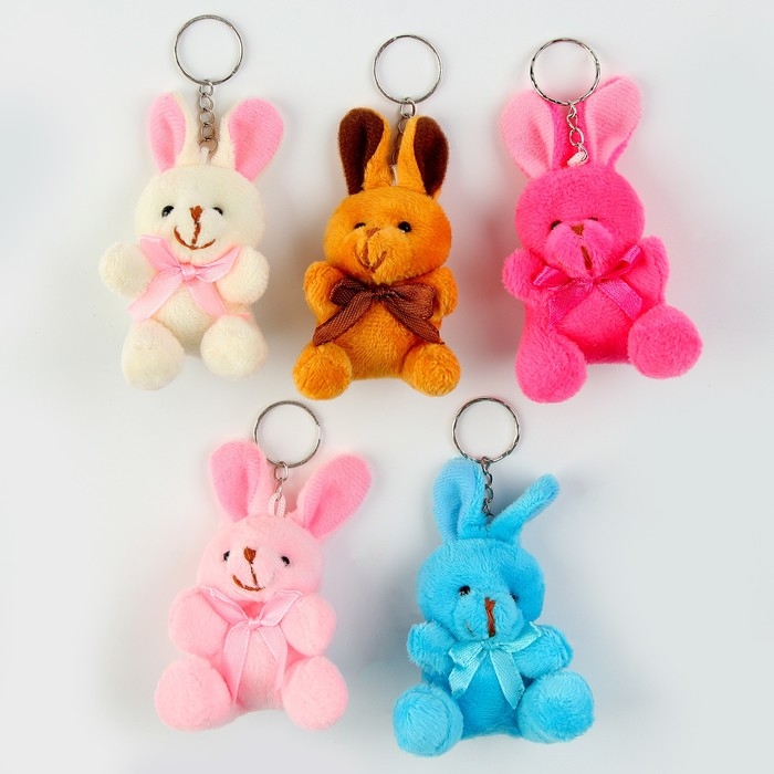Мягкая игрушка &laquo;Кролик&raquo; на подвесе, 7 см, цвета МИКС