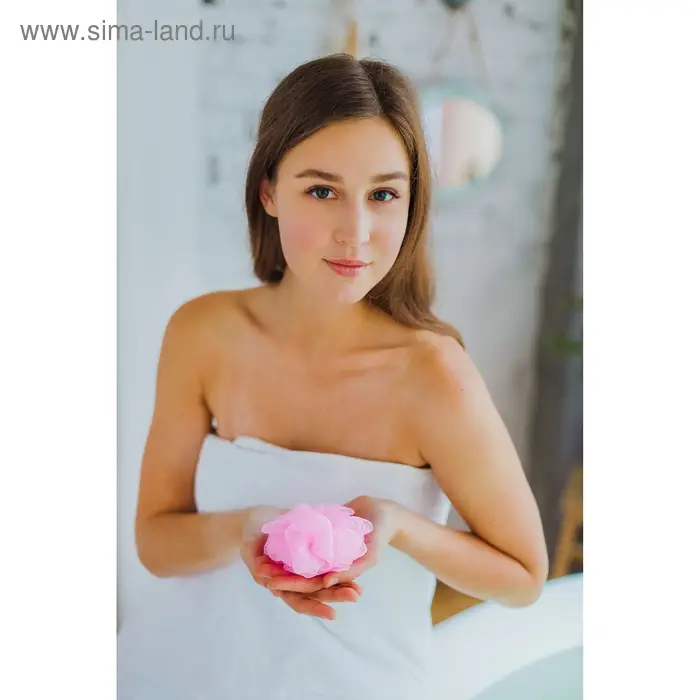 Мочалка для тела Доляна &laquo;Шар&raquo;, 15 г, МИКС