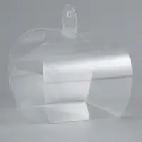 Складная прозрачная коробка из PVC, для упаковки подарков, 7&times;7&times;7 см