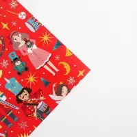 Упаковочная бумага на новый год &laquo;Щелкунчик&raquo;, 70 х 100 см, глянцевая