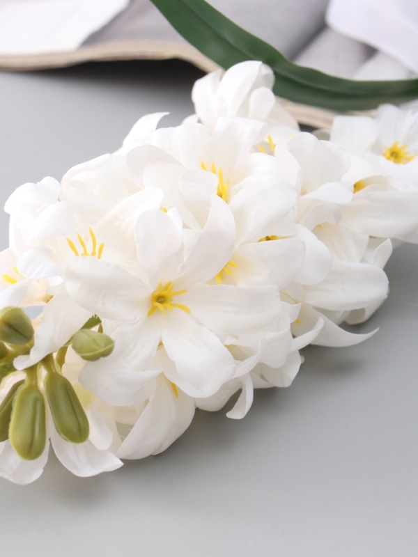 Цветы искусственные "Гиацинт галант" 66х5 см, белый