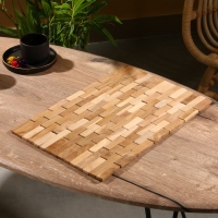 Коврик из тикового дерева, 40х30х0,7 см