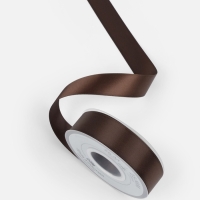 Лента атласная двухсторонняя №0850 25мм*25&plusmn;1м орехово-коричневый TR