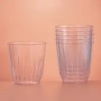 Стакан пластиковый одноразовый &laquo;Баккара&raquo;, 200 мл, прозрачный