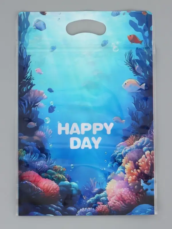 Пакет подарочный, с zip-lock застежкой, "Русалочка", 15х23 &plusmn; 1см МИКС