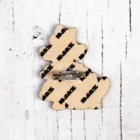 Деревянный значок &laquo;Мисс Пря&raquo;