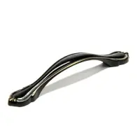 Ручка-скоба CAPPIO RSC024, м/о 96 мм, цвет черный/золото