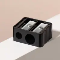 Точилка косметическая, двойная, чёрная