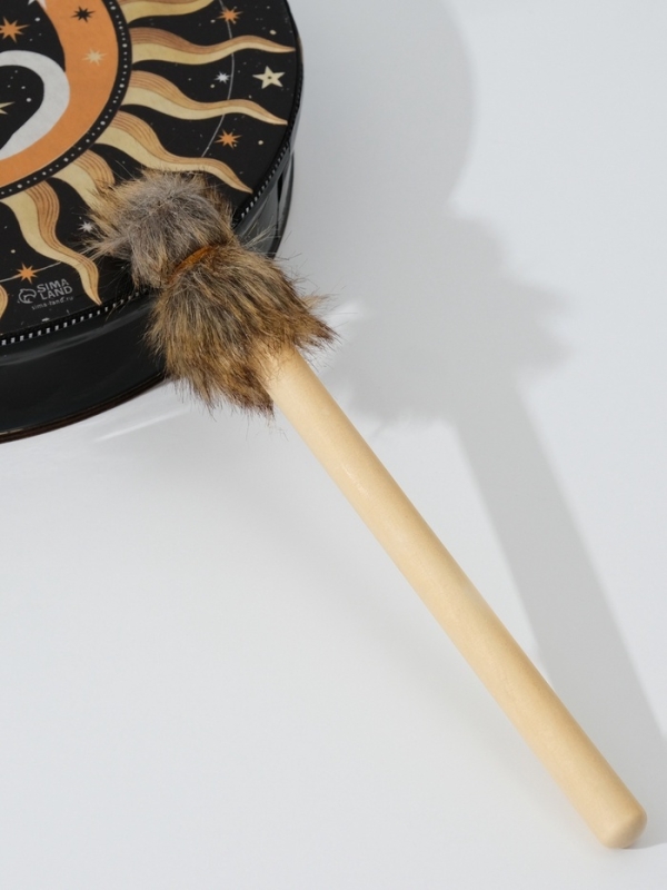 Шаманский бубен "Коты Таро" с колотушкой 5х25х25 см