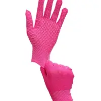 Перчатки садовые, нейлоновые, с нитриловым полуобливом, размер 10, оранжевые, Greengo