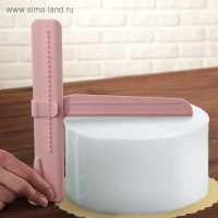 Шпатель кондитерский угловой Доляна, 2 части, 23,5&times;4,7&times;2,6 см