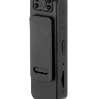 Видеокамера нагрудная CAM-16, 1920х1080, Full HD 1080p, 2 Мп, микрофон, чёрная