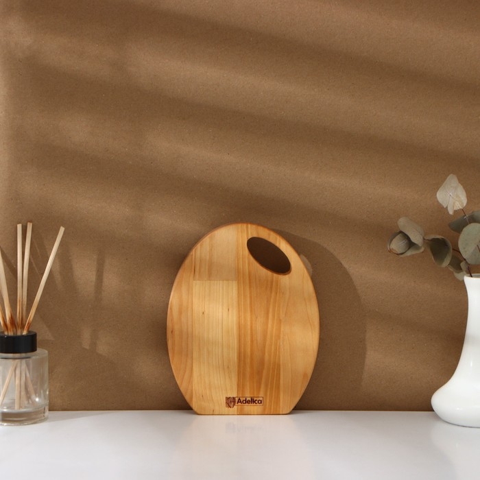 Набор разделочных досок на подставке Adelica, 3 шт: 30&times;24, 22,5&times;18, 19&times;15 см, пропитаны минеральным маслом, берёза