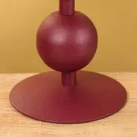 Подсвечник на 1 свечу "Баклажан" с 3 сферами 10х10х25 см