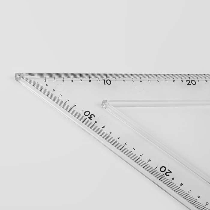 Линейка портновская &laquo;Треугольник&raquo;, равнобедренная, 50 &times; 32 см, пластик