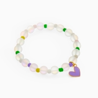 Браслет детский &laquo;Выбражулька&raquo; кошачий глаз бусина 8 мм, разноцветный